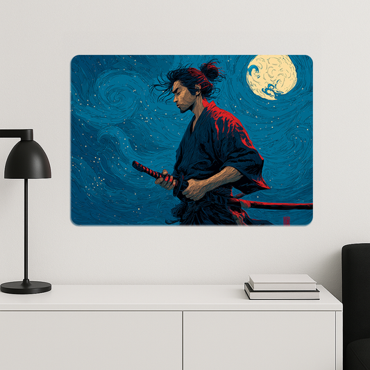 Ay Işığında Samuray - Metal Poster
