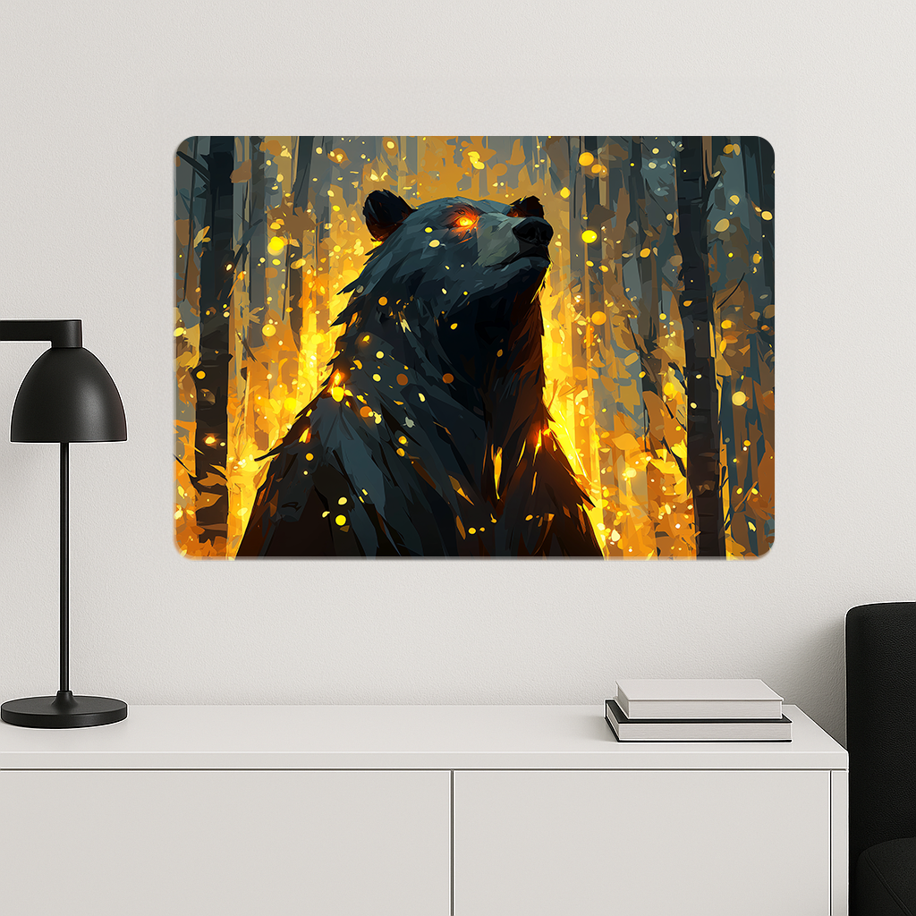Parlayan Ayı - Metal Poster