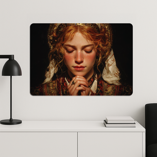 Rönesans Dua Eden Kadın - Metal Poster