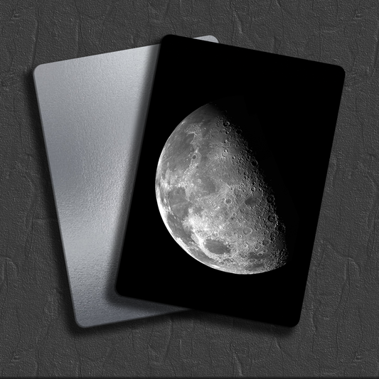 Gerçekçi Dolunay ve Ay Manzarası - Metal Poster / Tablo