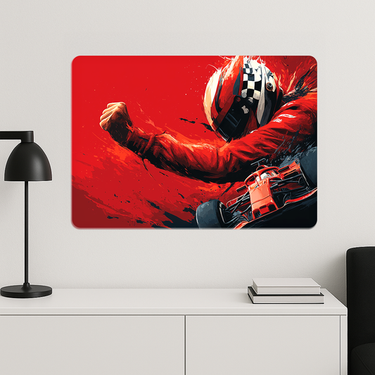 Formula Yarışçısı - Metal Poster