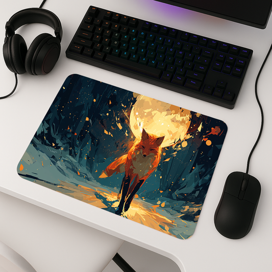 Kar Üzerinde Tilki - Mousepad