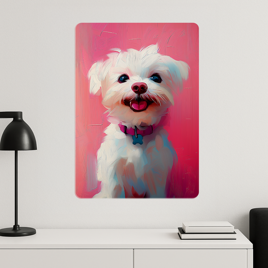 Pembe Köpek - Metal Poster
