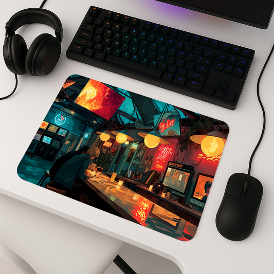 Retro Cafe - Mousepad